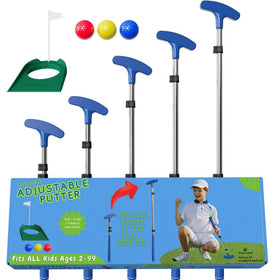 Go For It Golf kids putter extendable shaft for growing players.