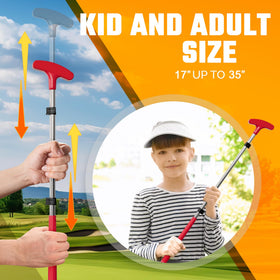 Go For It Golf kids putter includes 3 balls and cup with flag