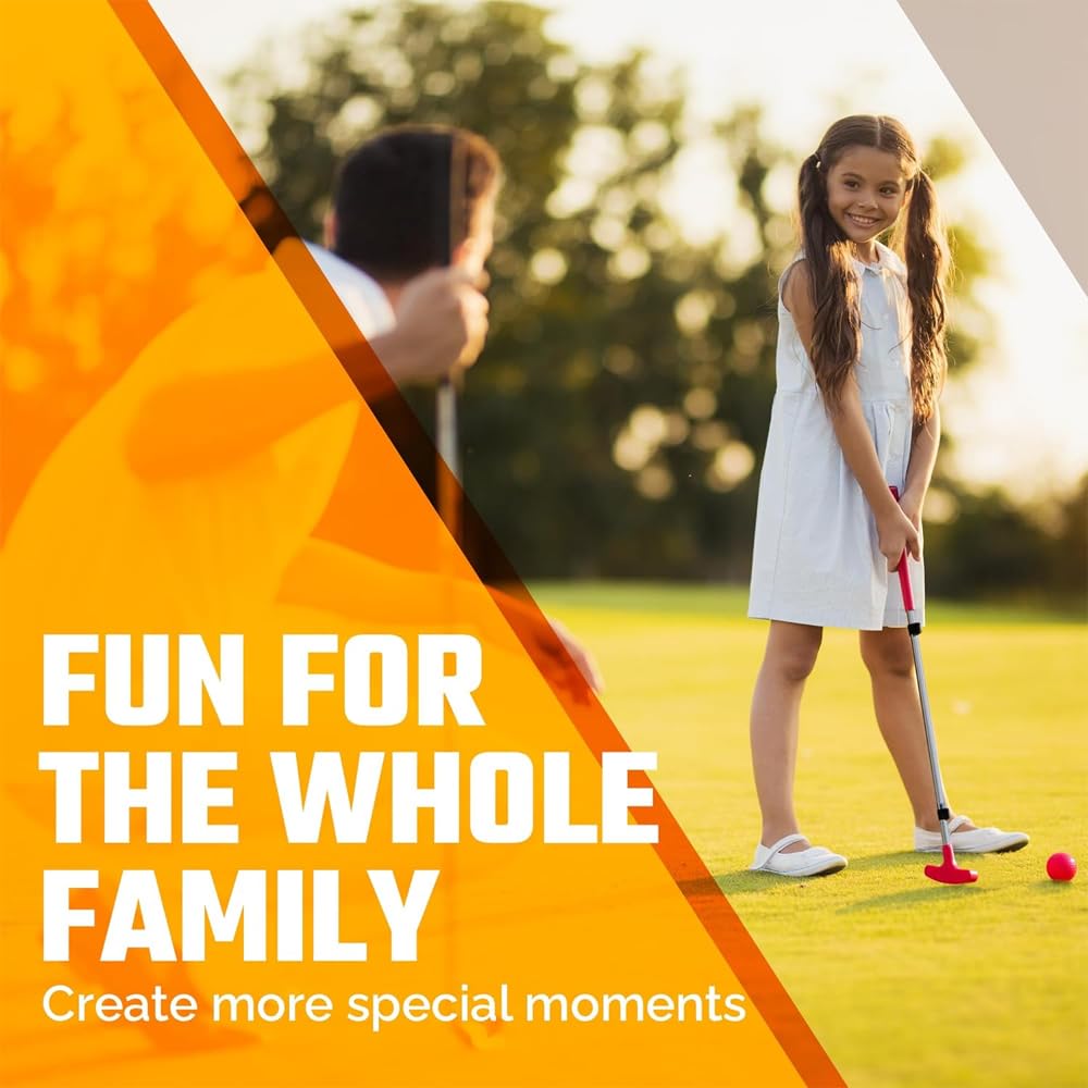 Go For It Golf Kids Putter includes 3 balls for immediate practice
