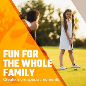 Go For It Golf kids putter with 3 balls included in the set