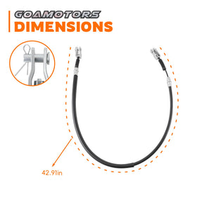 GoaMotors driver- and passenger-side brake cables included in package for easy replacement.