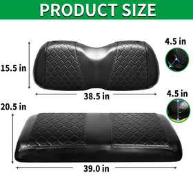 GOANYERE Club Car Precedent backrest cover enhances durability and cleanability.