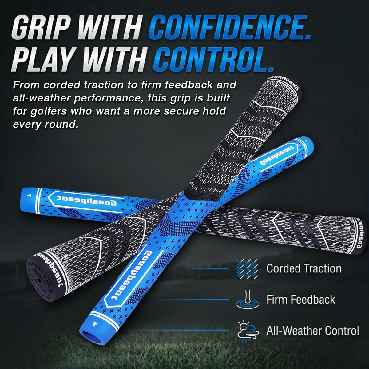 Goashpeaot complete bag-upgrade kit bundles 14 grips for unified grip across clubs.