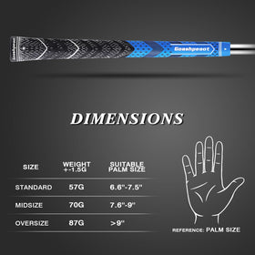 Goashpeaot easy install grip kit enables quick club upgrade