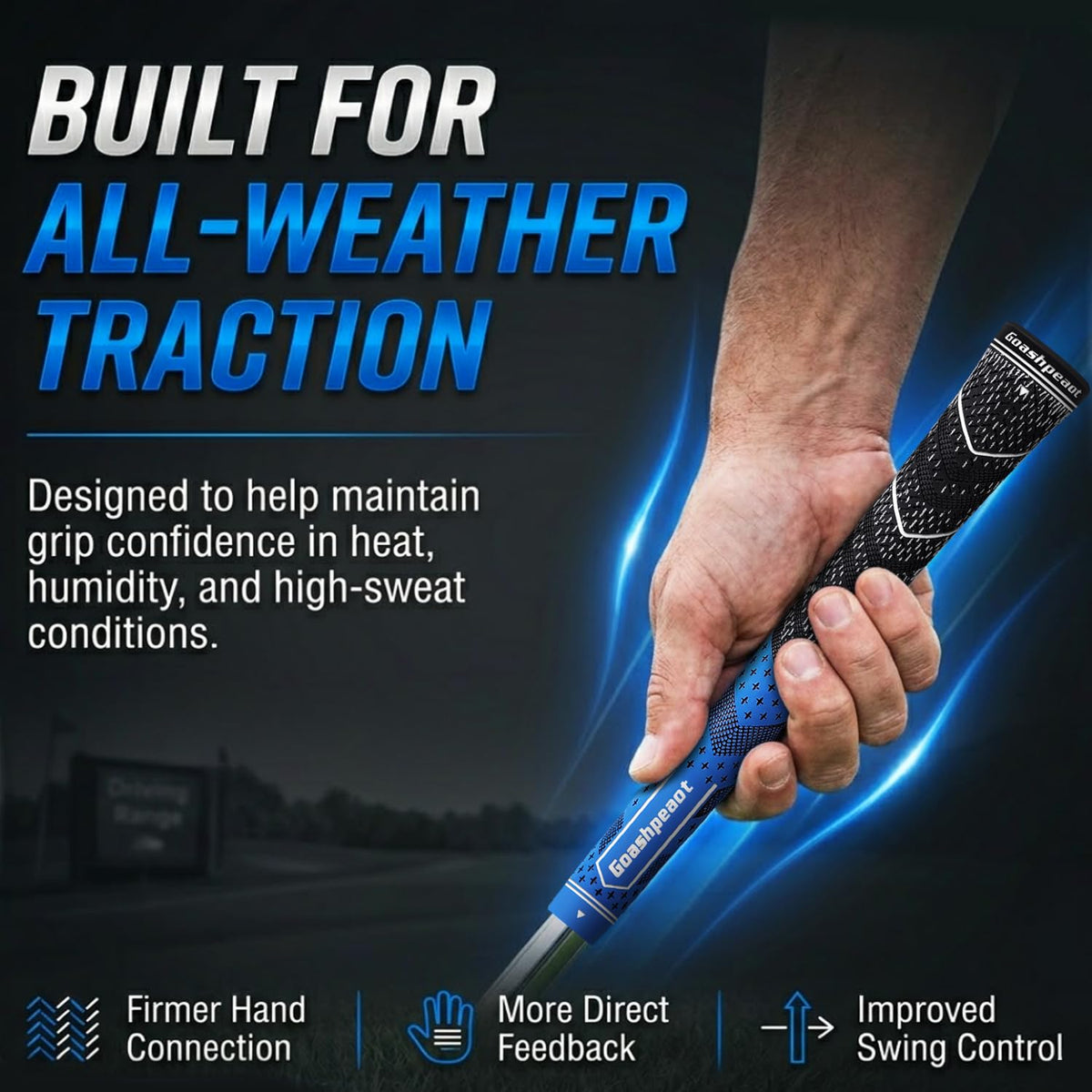 Goashpeaot firm-performance core reduces torque and stabilizes the clubface.
