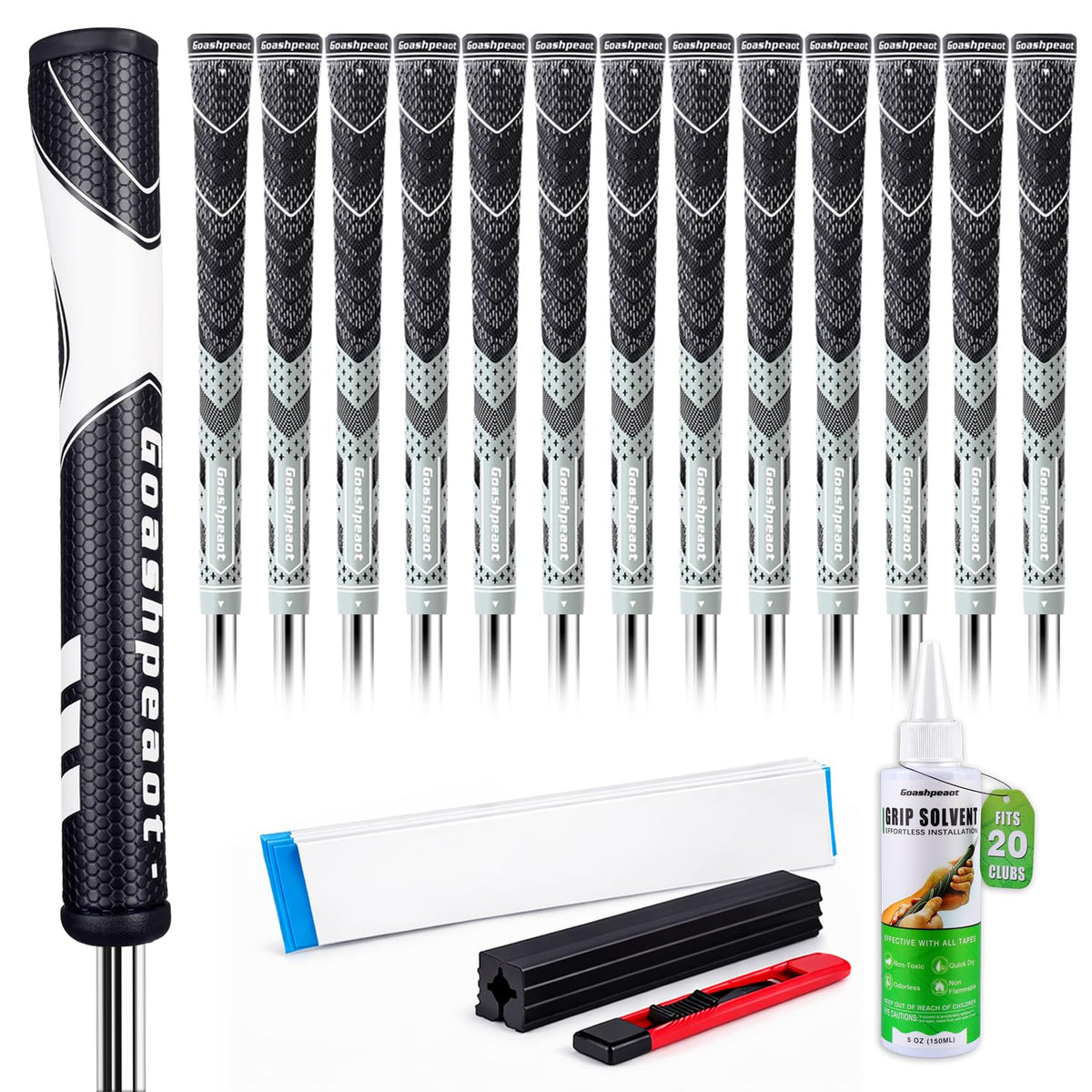 Goashpeaot half-corded golf grips 13-pack offering all-weather traction