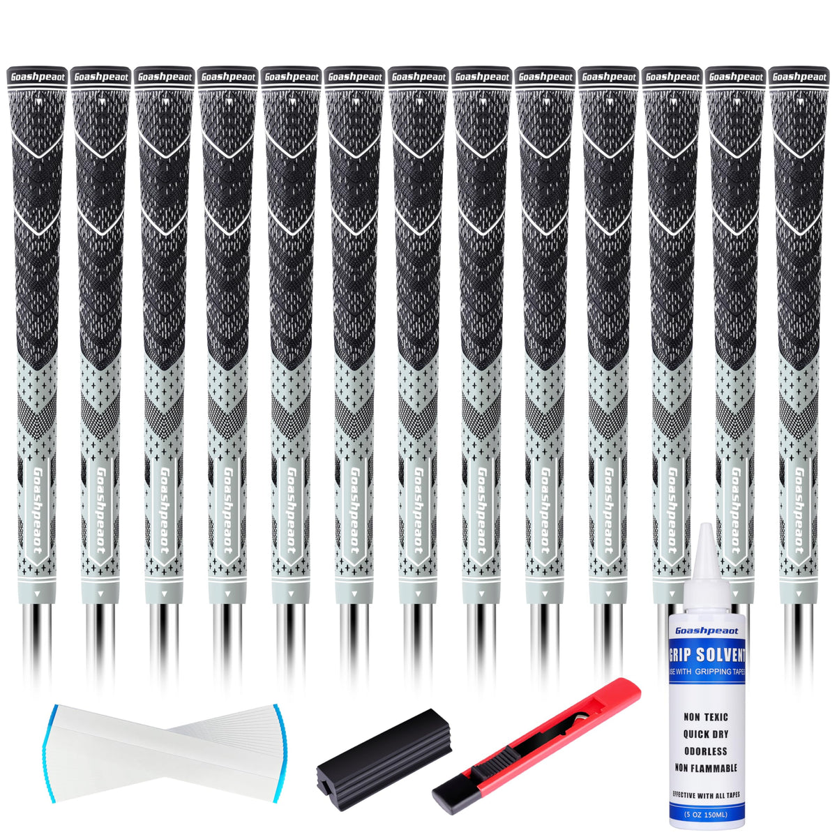 Goashpeaot half corded grips 13-pack offering balanced swing feel and control