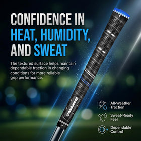 Goashpeaot high-density rubber provides tactile feedback for swing nuance.