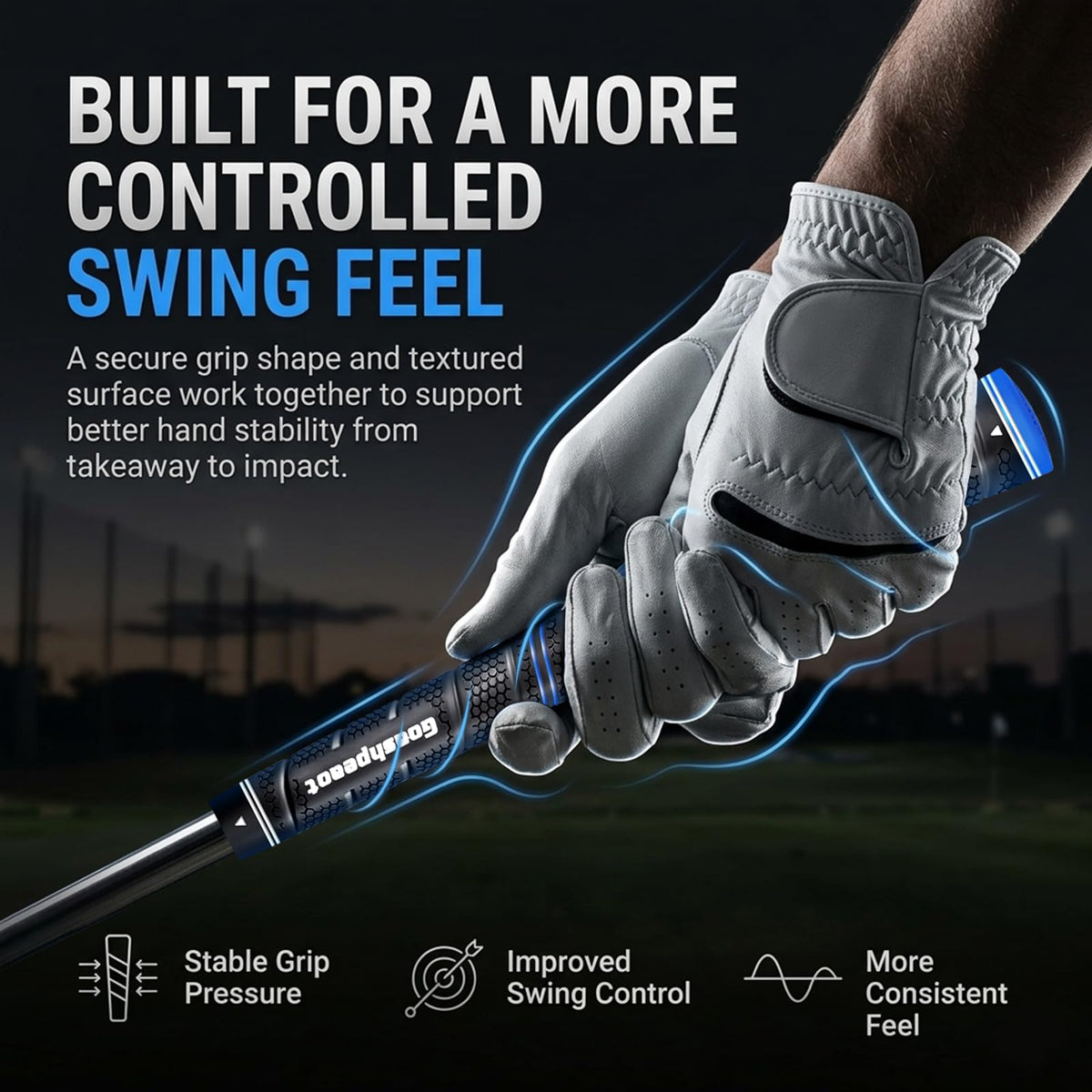 Goashpeaot midsize grip suits average hand size.