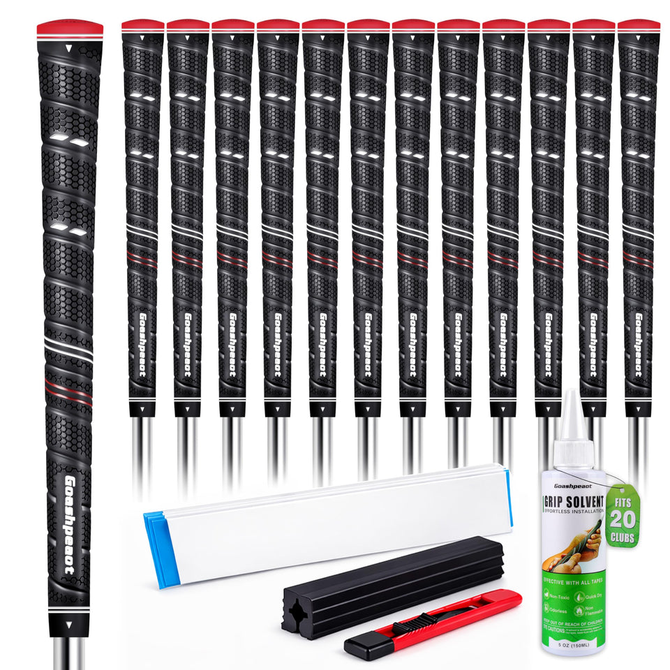 Goashpeaot wrap golf grips 13-pack provides a secure swing grip.