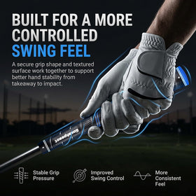 Goashpeaot wrap grips provide consistent feel across driver to wedge for confidence.