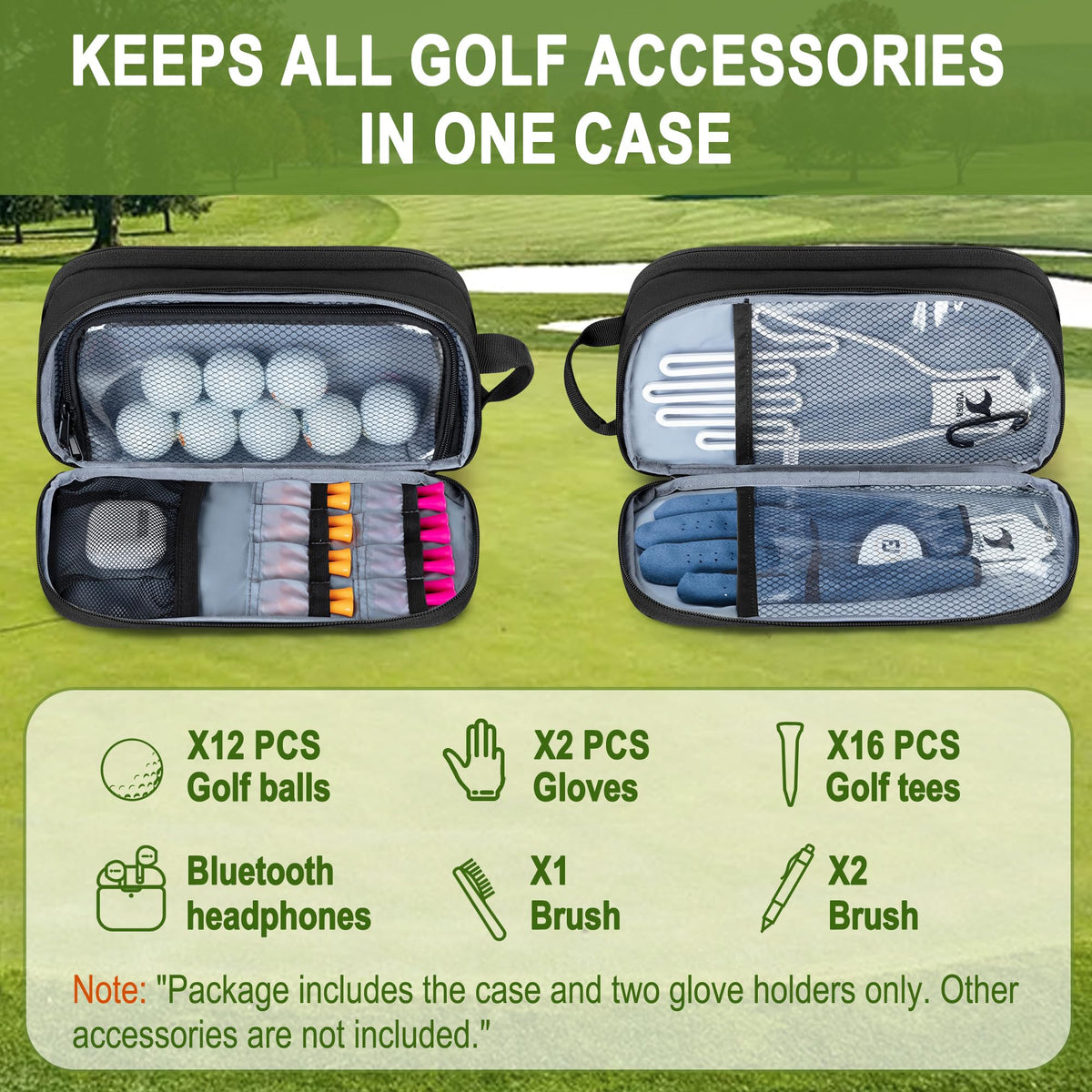 GOBUROS glove shaper pair in use extends glove life and fit for golf.