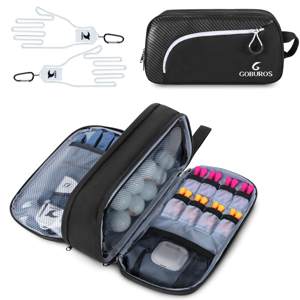 GOBUROS golf glove holder case showing compact, protective design for gloves during rounds.