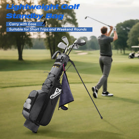 GOBUROS bag with base protection stabilizes on uneven ground.