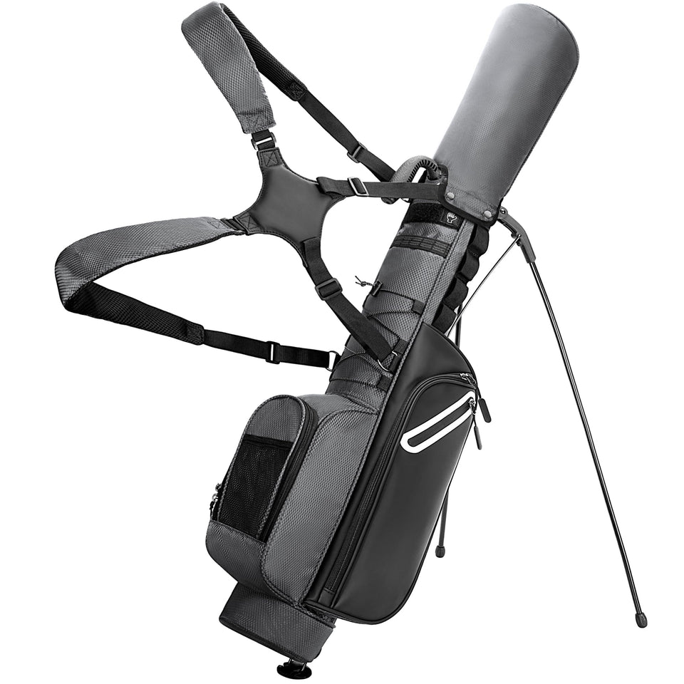 GOBUROS golf stand bag compact design for easy par-3 round transport.