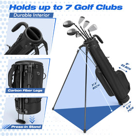GOBUROS stand bag with four-layer base protection for durable on-course use.