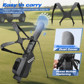 GOBUROS bag features padded dual straps for comfortable carrying.