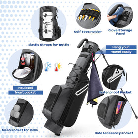 GOBUROS bag waterproof valuables pocket protects essentials on course.