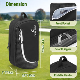 GOBUROS inner mesh pouches organize tees and markers neatly.