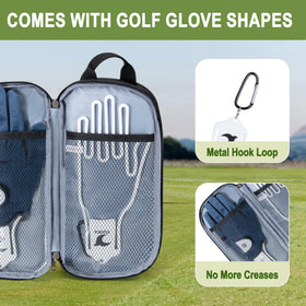 GOBUROS PVC ball compartment keeps golf balls secure inside the bag.
