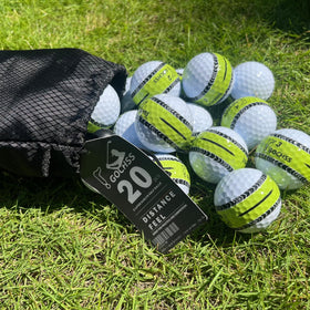 GOCHSS golf ball with green aiming line for precise putting alignment on the green.