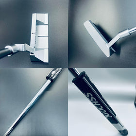 Competition-ready straight-bar design supports easier alignment on greens.