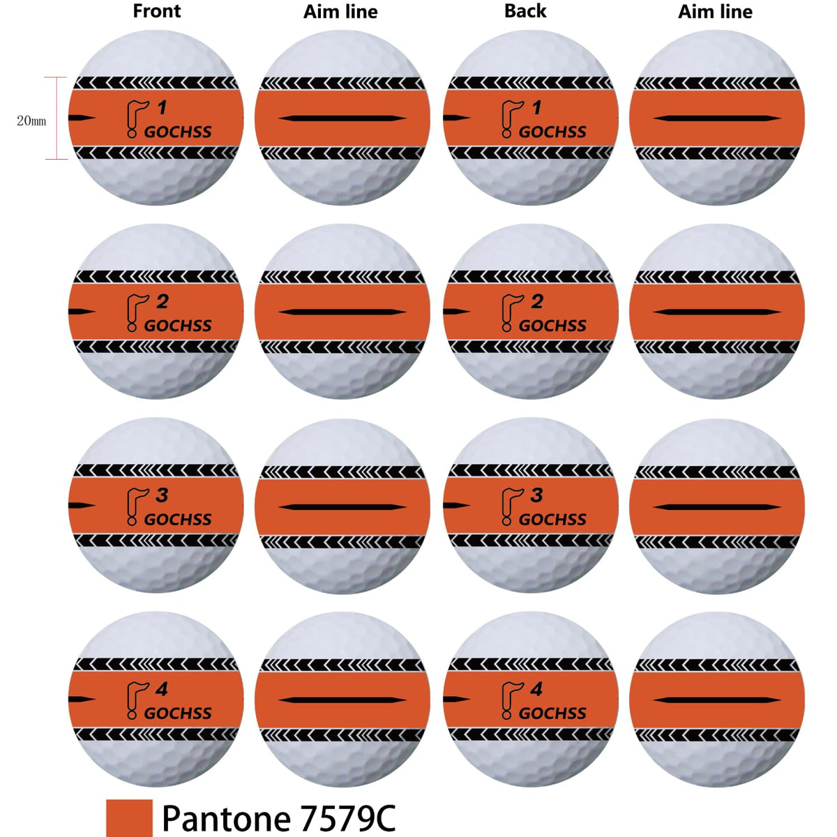 GOCHSS low-spin design supports consistent shots with enhanced distance.