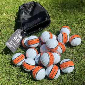 GOCHSS golf ball with orange alignment line for precise putting.
