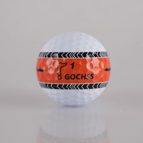 GOCHSS soft-feel 3-layer golf ball delivers comfortable contact.