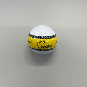 GOCHSS white ball with orange line enhancing alignment and visibility.