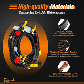GODCTSUP 9-pin plug harness connects lights and signals efficiently.