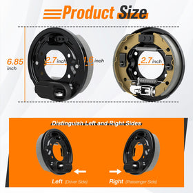 GODCTSUP brake components resist wear and corrosion for outdoor carts.