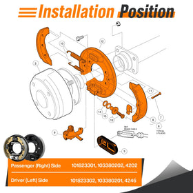GODCTSUP packaging shot shows a complete two-piece brake kit.