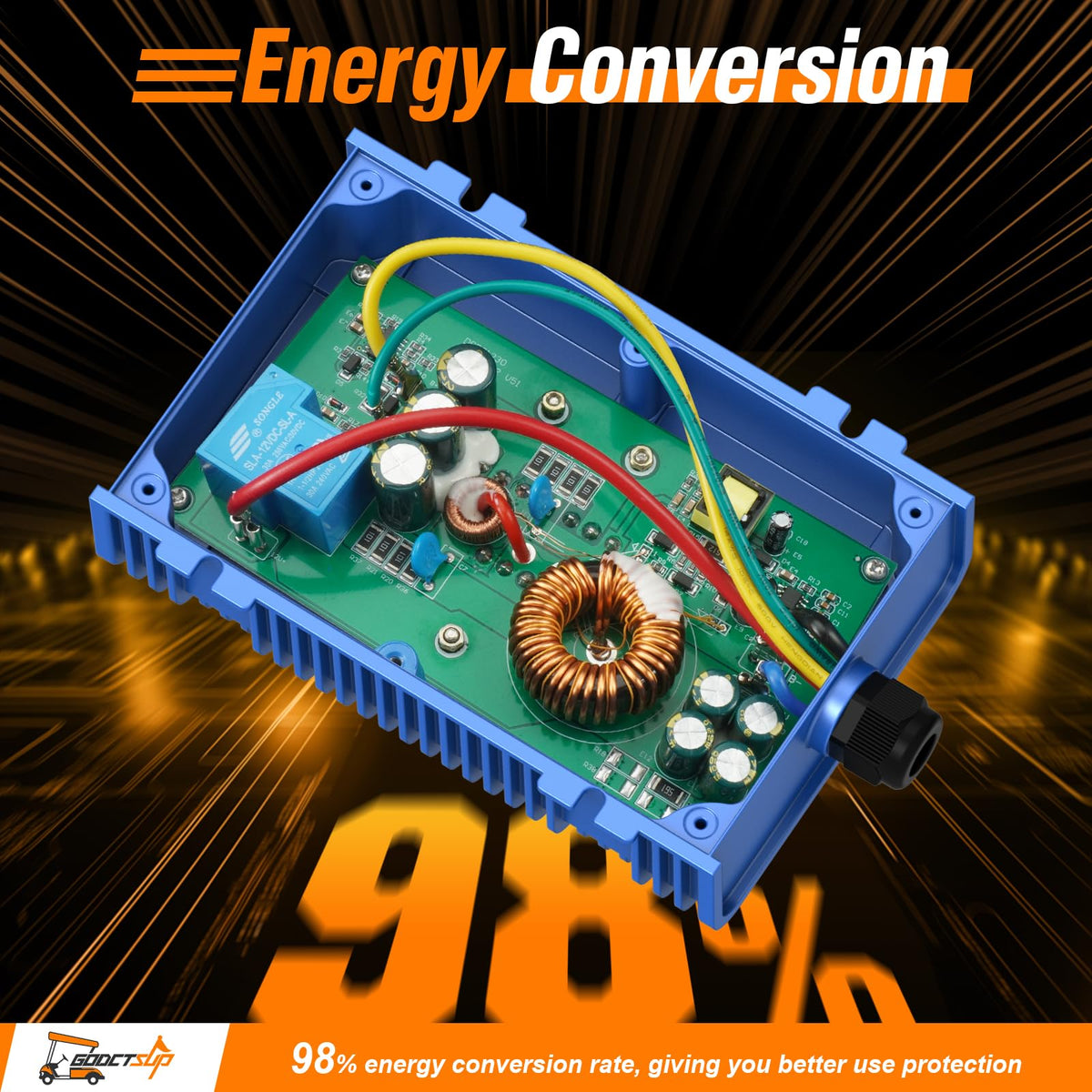 GODCTSUP dual protection keeps electrical flow stable and safe.