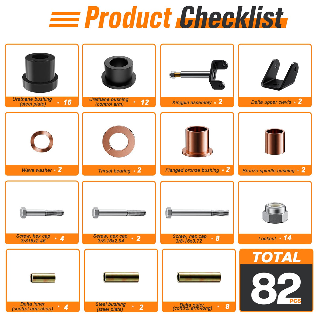 GODCTSUP comprehensive parts set saves time and avoids missing pieces