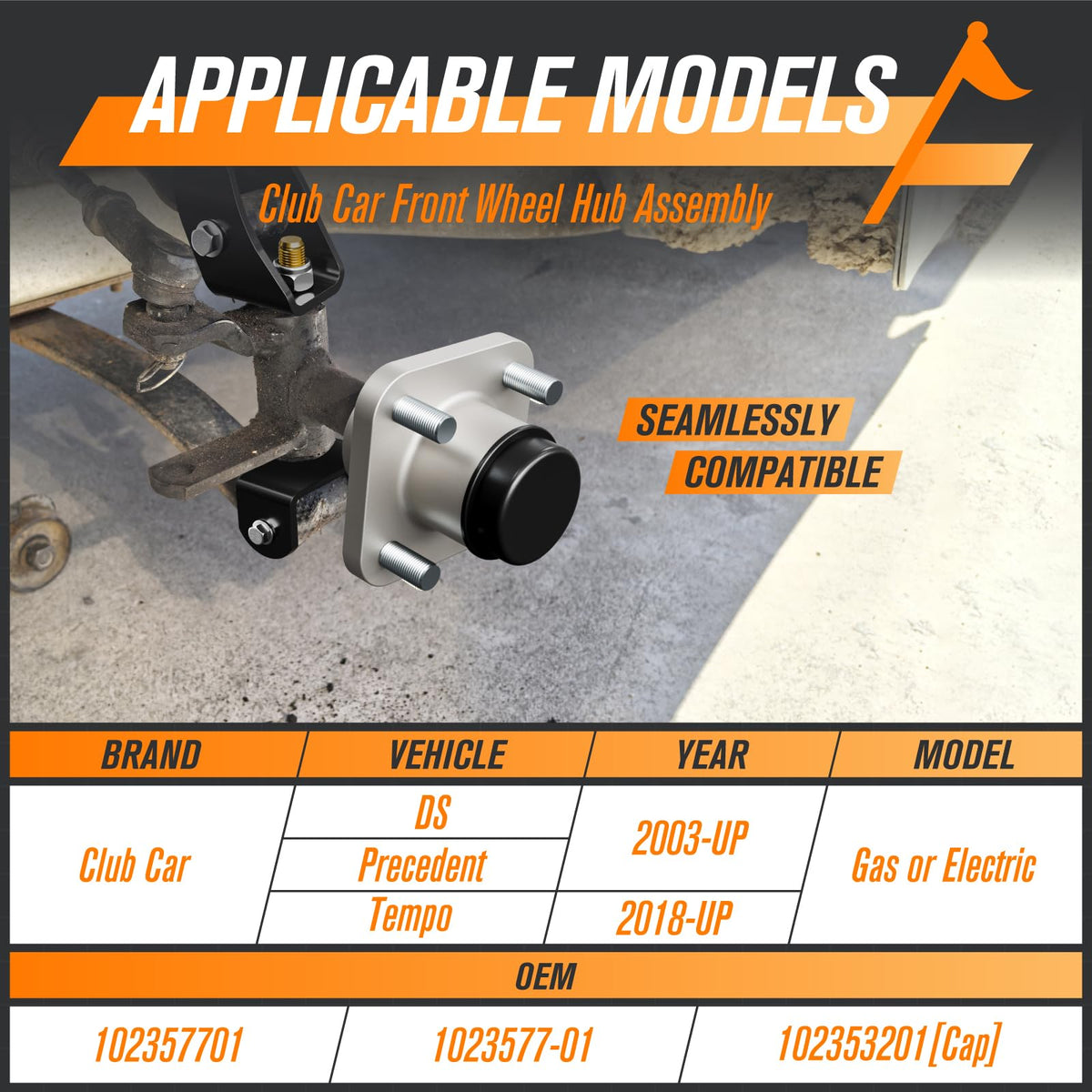GODCTSUP durable front wheel bearing pedestal resists wear and corrosion