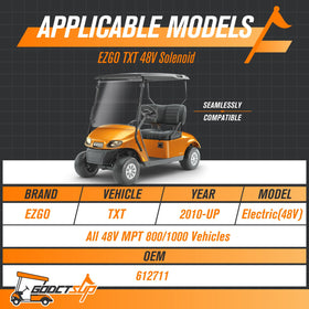 GODCTSUP EZGO 48V solenoid design for improved starting performance