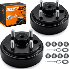 GODCTSUP EZGO brake drum hub assembly in black for reliable stopping