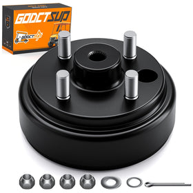 GODCTSUP EZGO brake drum hub assembly with 24-tooth spline for reliable braking.