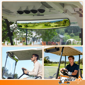 GODCTSUP panoramic mirror helps drivers stay aware behind