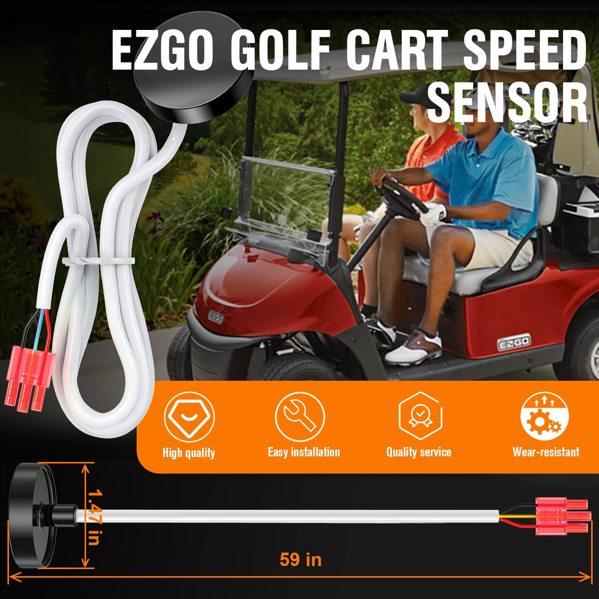 GODCTSUP OEM-number-73327G01 sensor replacement compatibility with EZGO carts