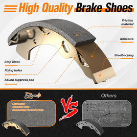 EZGO TXT brake shoes assembly by GODCTSUP for smoother deceleration