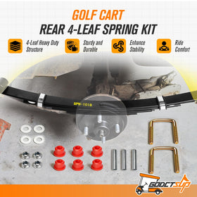 GODCTSUP EZGO TXT kit with bushings and U-bolts for easy installation.