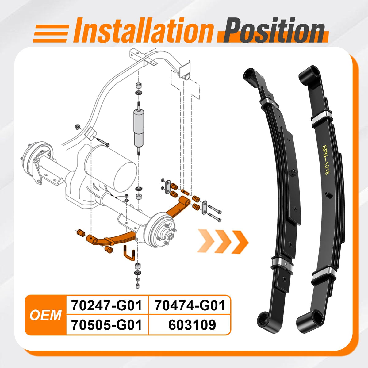 GODCTSUP EZGO TXT suspension upgrade improves handling when carrying passengers or gear.