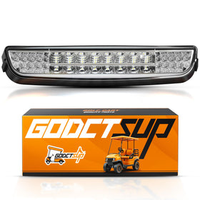GODCTSUP EZGO TXT headlight bar front view improves night visibility for golf carts.