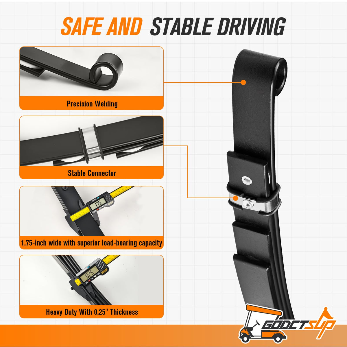GODCTSUP Heavy-duty steel construction delivers long-lasting durability.