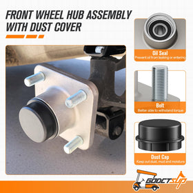 GODCTSUP front wheel hub bearing kit enhances ride smoothness and durability.
