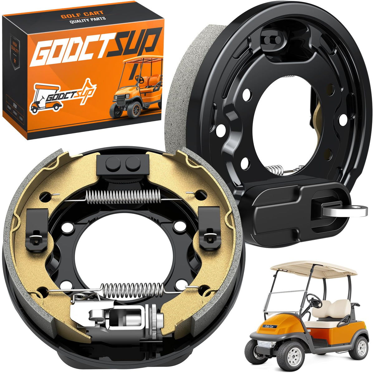 GODCTSUP driver-side brake cluster for Club Car ensures steady braking performance.