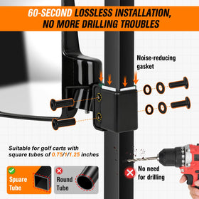 GODCTSUP 180-degree rotation enables quick, flexible mirror positioning