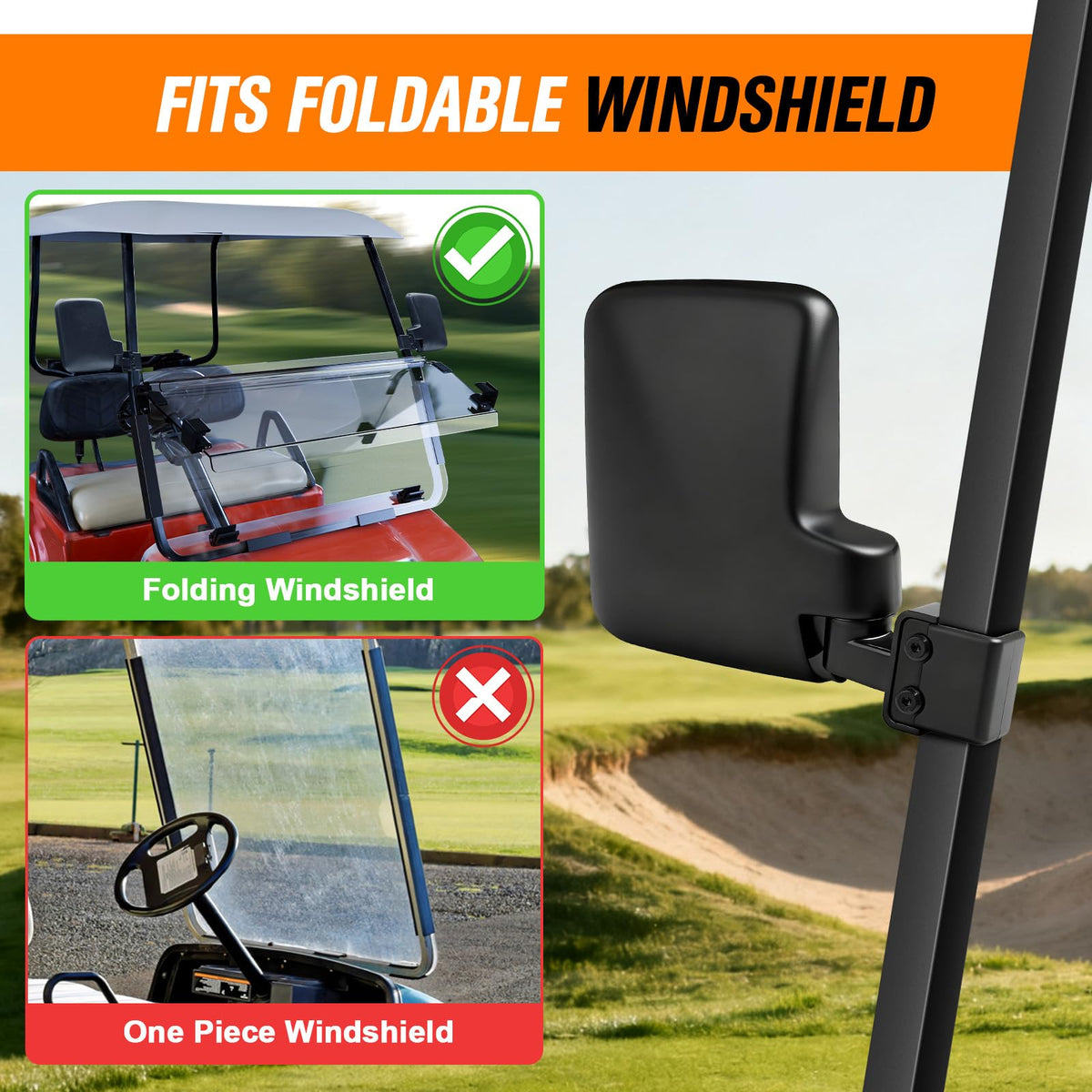 GODCTSUP adjustable left-right angle tailors the view for drivers